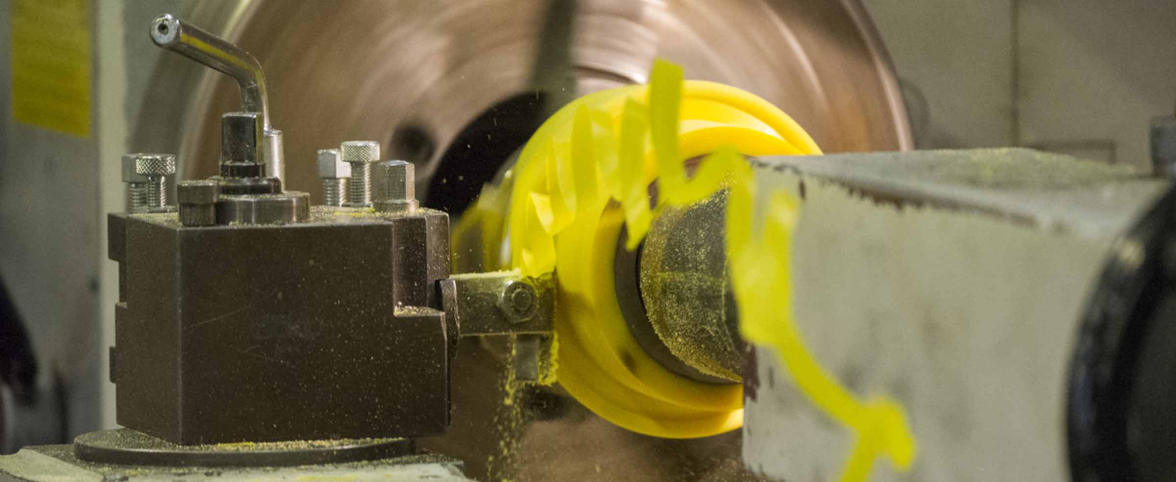 Bearbetning av polyuretandetalj i svarv